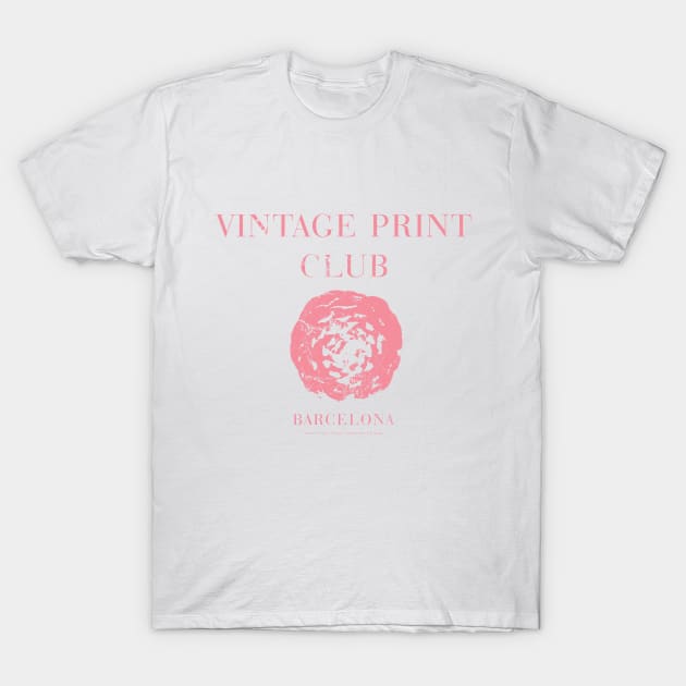 Vintage Botanical and Typography Tee T-Shirt by The Printable Studio